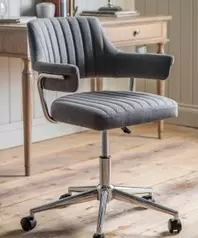 Craftsman Swivel Chair - Neutral Charcoal
